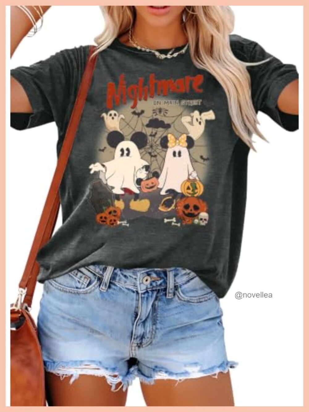Halloween Shirt Women Cute Ghost Pumpkin Graphic Tee Fall Short Sleeve